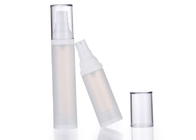 пластиковые косметические безвоздушные бутылки насоса 15ml заморозили прозрачное