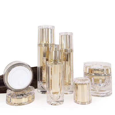 Акриловая бутылка для косметической сыворотки и лосьона с дозатором 1 унция