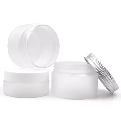 30ml 50ml 100ml 200ml Empty Clear Cosmetic Glass Cream Jar