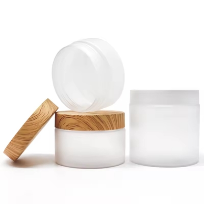 30ml 50ml 100ml 200ml Empty Clear Cosmetic Glass Cream Jar