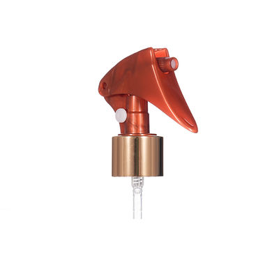 Gold Aluminum Circle 24/410 28/410 Mini Trigger Sprayer with Button Type Support Customization