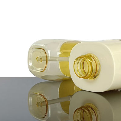 Квадратная форма с высококачественной плечевой частью, косметическая ПЭТ-бутылка, большая емкость 300 мл, поддержка кастомизации