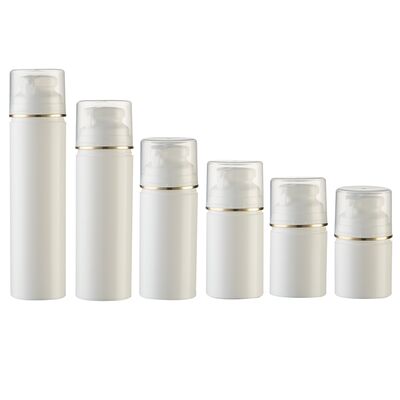 Специальный дизайн крышки для насоса, безвоздушная бутылка с 30 мл, 50 мл, 75 мл, цвета шелковой печати и матового спрея.