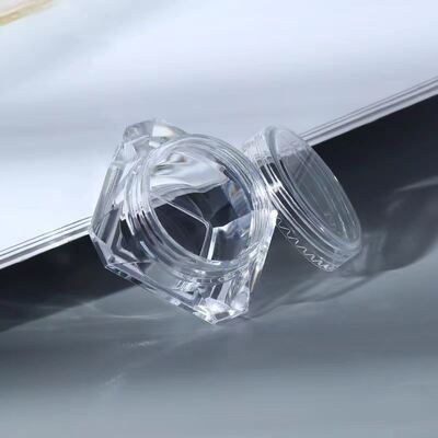 Портативный туристический скит PS Материал 3g 5g Прозрачная кремовая банка с несколькими цветами Поддержка цветной шелковой печати на заказ Используется для пакета по уходу за кожей