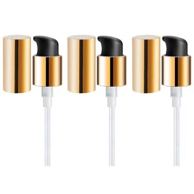 24 мм гладкий PP пластиковый насос для распределения жидкости Алюминиевая обработка крема Лосьонный насос для бутылок для упаковки