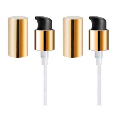 24 мм гладкий PP пластиковый насос для распределения жидкости Алюминиевая обработка крема Лосьонный насос для бутылок для упаковки