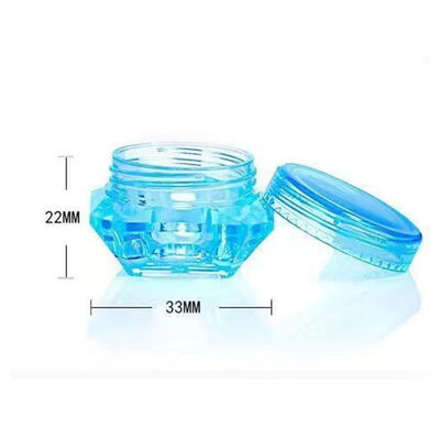3g 5g Small Capacity Colorful PS Plastic Cream Jar Skin Serum Eye Cream Sample Container