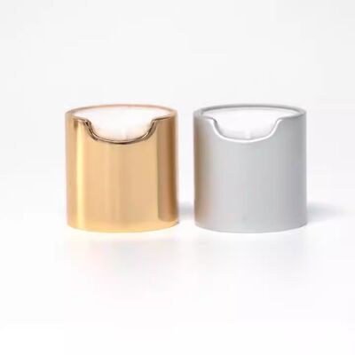 24/410 PP Круглый пресс Металлическая крышка Золото/Серебро Пластиковый Диск верхняя крышка УФ Печатная 24 мм винтовая крышка для различных бутылок личной гигиены