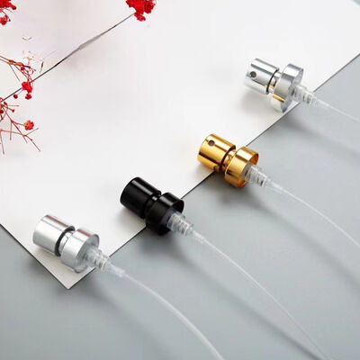 15mm Perfume Spray Aluminum Bottle Customizable Middle Ring Gold Silver Black Electroplated Bottle Caps Closures 0.15cc