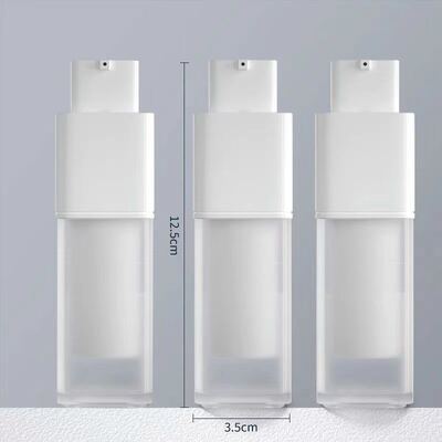 50ml Lotion Bottle Cosmetic Jar Screw Cap Custom Color Pp/pcr Double Airless