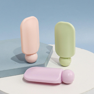 Wholesale cute Square Face Hand Cream Bottle 40ml PET Pump Sunscreen Lotion Skincare Cosmetic Packaging with Custom Logo