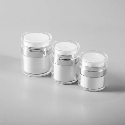 Press-type 15ml 30ml 50ml 100ml Empty Plastic Airless Bottles for Lotion and Cream Precise Liquid Dispensing