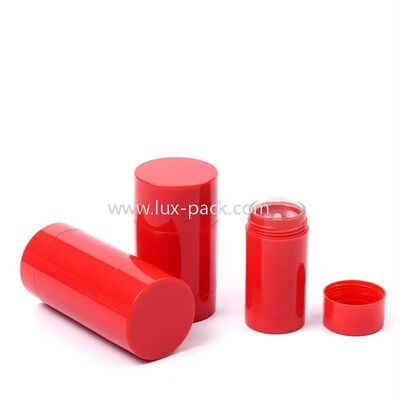 Refillable Non-Spill BPA Free PP Plastic Twist Up Deodorant Stick Container for Body Balm and Sunscreen