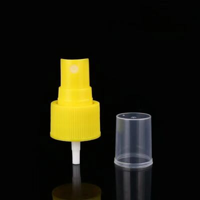 24/410 Ribbed Screw on Fine Mist Spray Pump Plastic Atomizer Nozzle With Clear Over Cap for Cosmetic Bottle