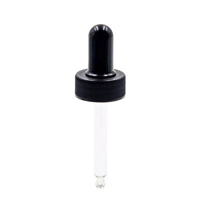 18/415 Glass Dropper Pipette Plastic Dropper Cap for Essential Oil Serum Cosmetic Bottles