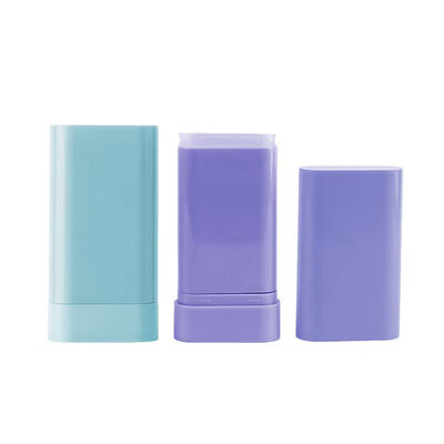 20g PP Antiperspirant Stick Fragrance Tube Twist Up Roll On Deodorant Stick Container Round Screw Cap