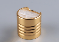 Ребристая алюминиевая косметическая крышка верхней части диска серебра золота крышек бутылки