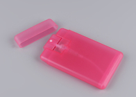 Устойчивое прозрачной розовой бутылки брызг кредитной карточки крепкое химическое