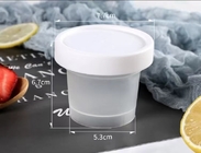 Шары мороженого BPA свободные пластиковые устранимые с крышками пинка и белых