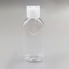 Подгонянная бутылка выжимкы дезинфицирующего средства руки ЛЮБИМЦА пластиковая овальная плоская с крышкой 60ml сальто верхней