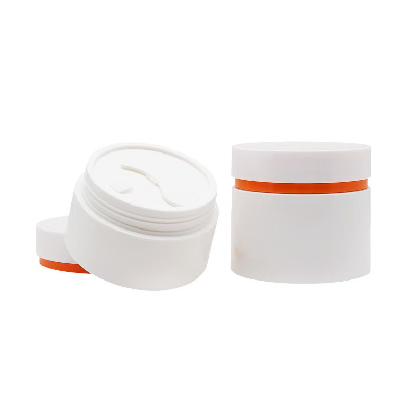 Custom Color 120g 200g Matt Surface Double Layer Cream Jar For Personal Care