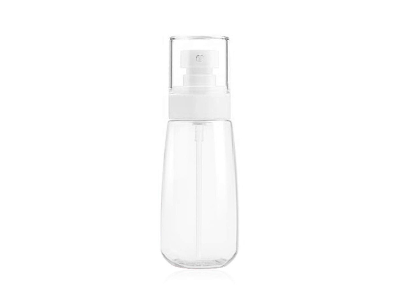 Прозрачная жидкостная бутылка с водой брызг тумана с спиральным ртом бутылки